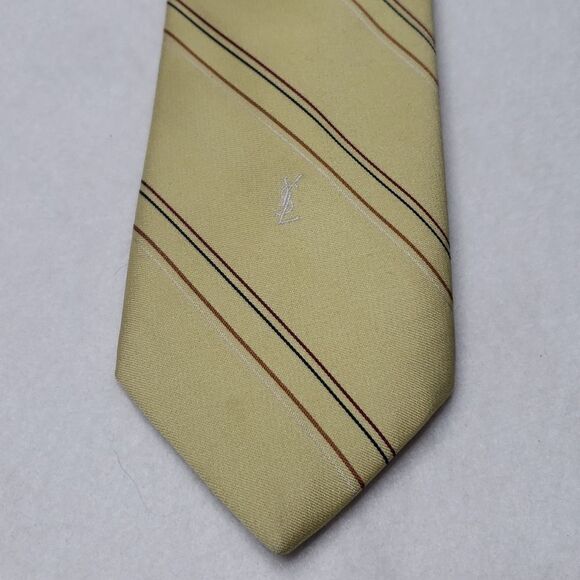 Yves Saint Laurent Paris New York Silk Neck Tie - Picture 2 of 5